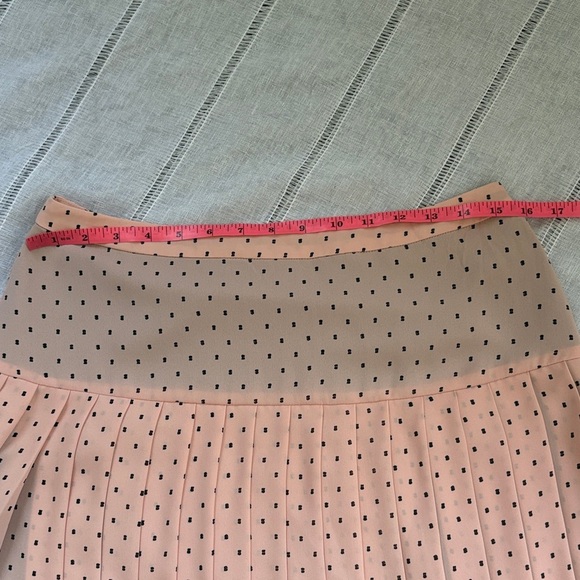 Halogen Pastel Pink and Black Polka Dot A-Line Skirt - Picture 8 of 11